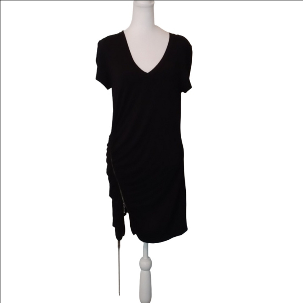 Cache Blue Asymmetrical Wrap Cocktail Dress - image 8